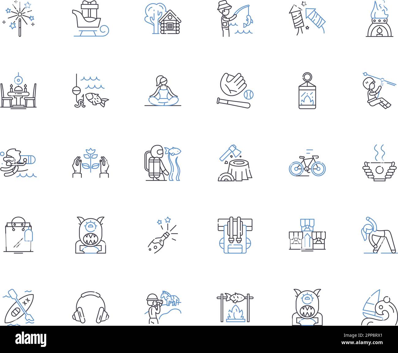 City breaks line icons collection. Adventure, Culture, Sightseeing ...