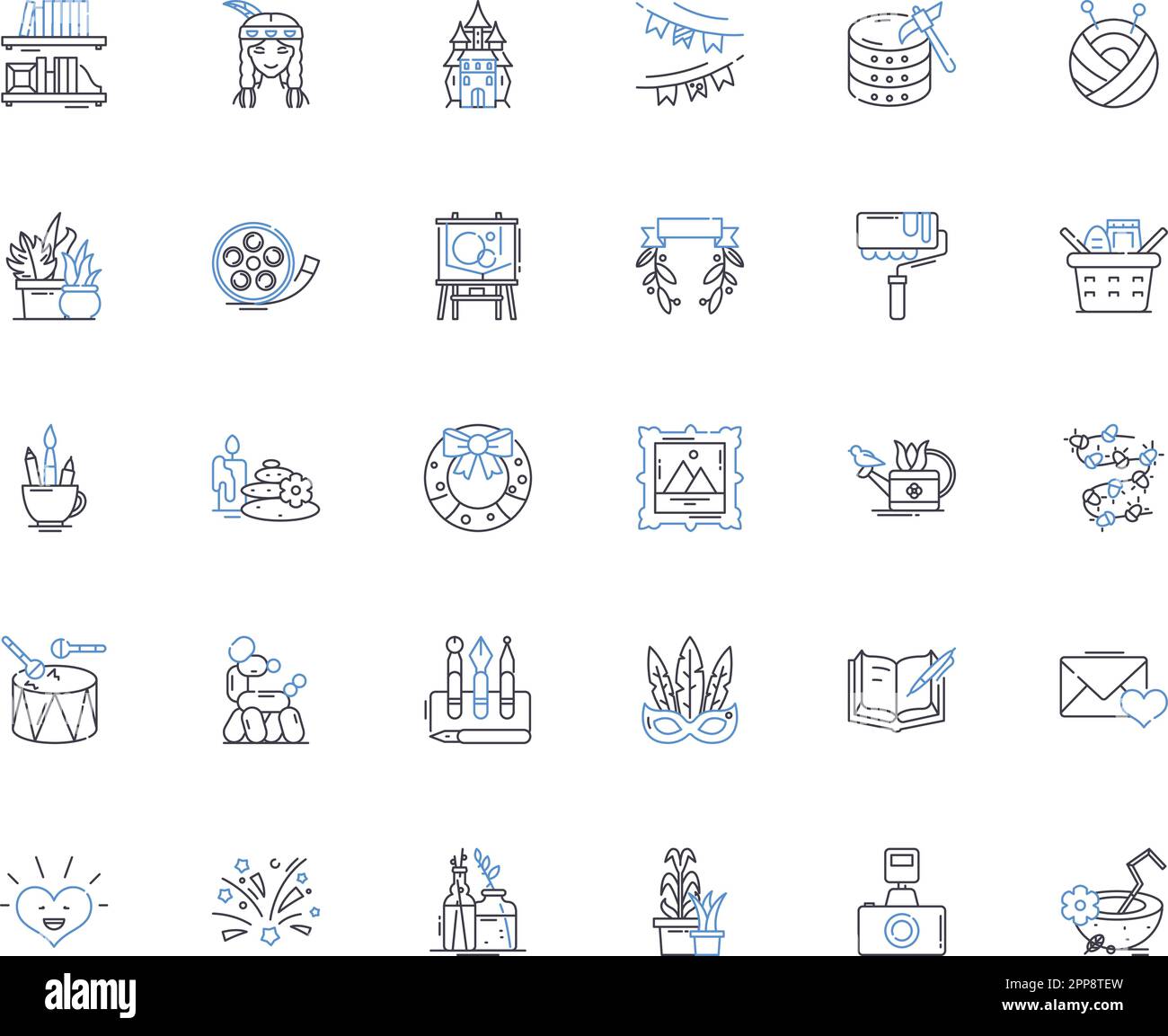 Fresh diversions line icons collection. Adventure, Leisure, Relaxation ...
