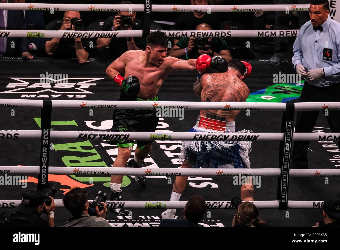 Las Vegas, Nevada, USA. 22nd Apr, 2023. Action between Gabriel Rosado