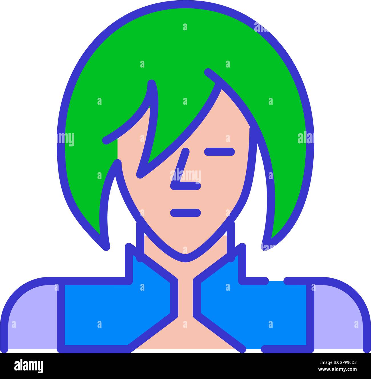 Anime Guy Is a Mage with Green Hair - Super Rare 3D Art | OpenSea