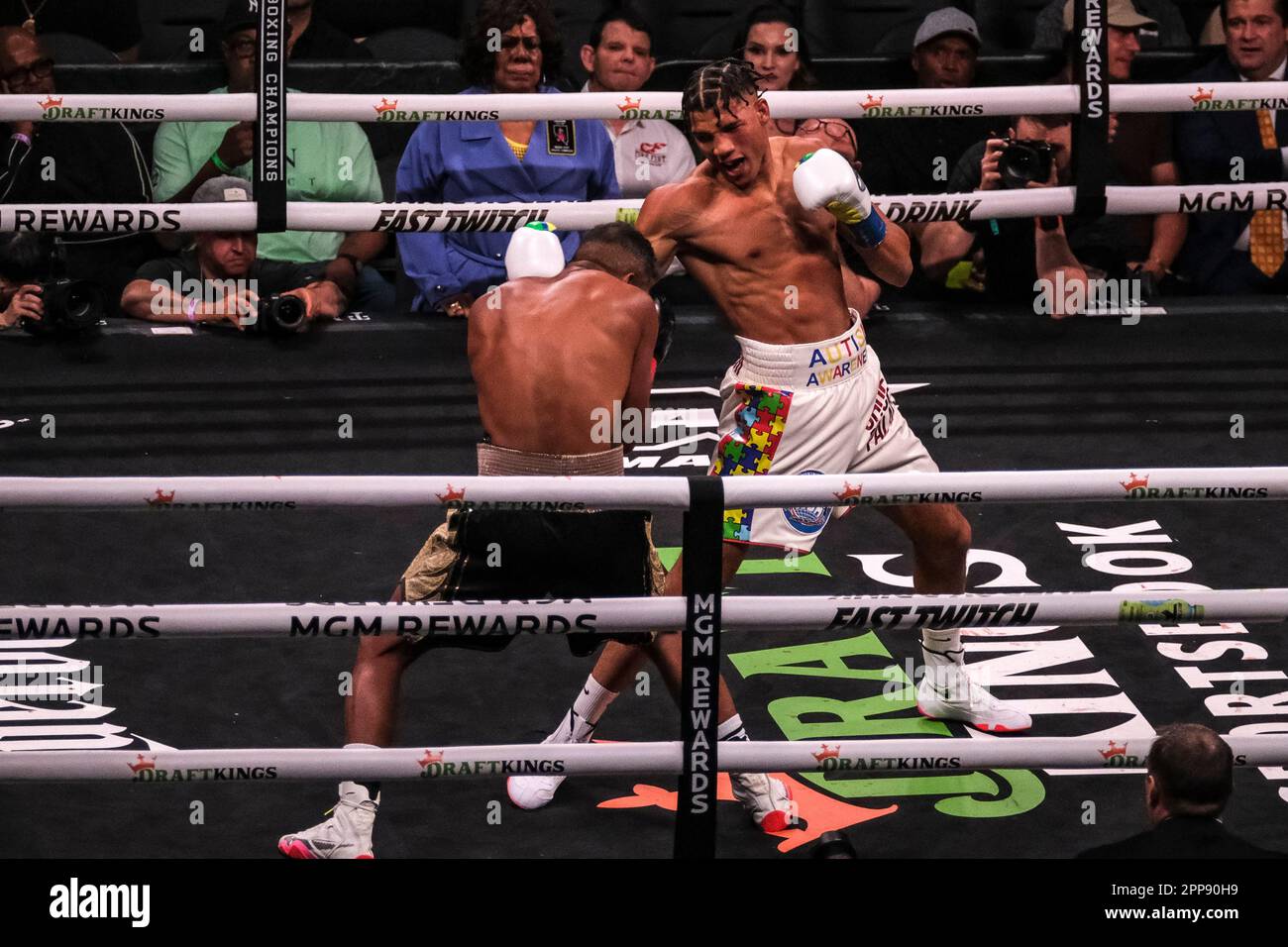 Las Vegas, Nevada, USA. 22nd Apr, 2023. Action between Cuba's David