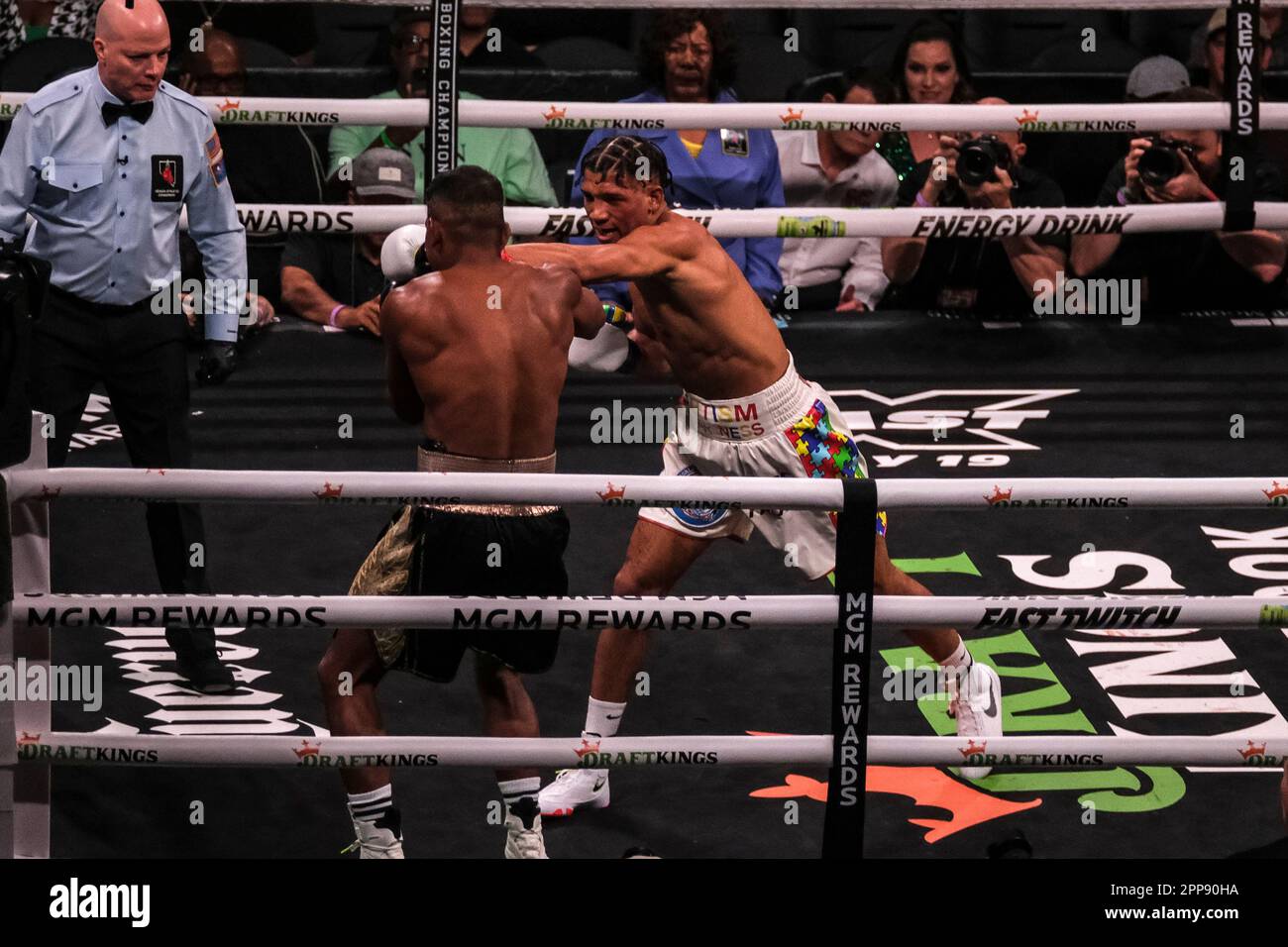 Las Vegas, Nevada, USA. 22nd Apr, 2023. Action between Cuba's David