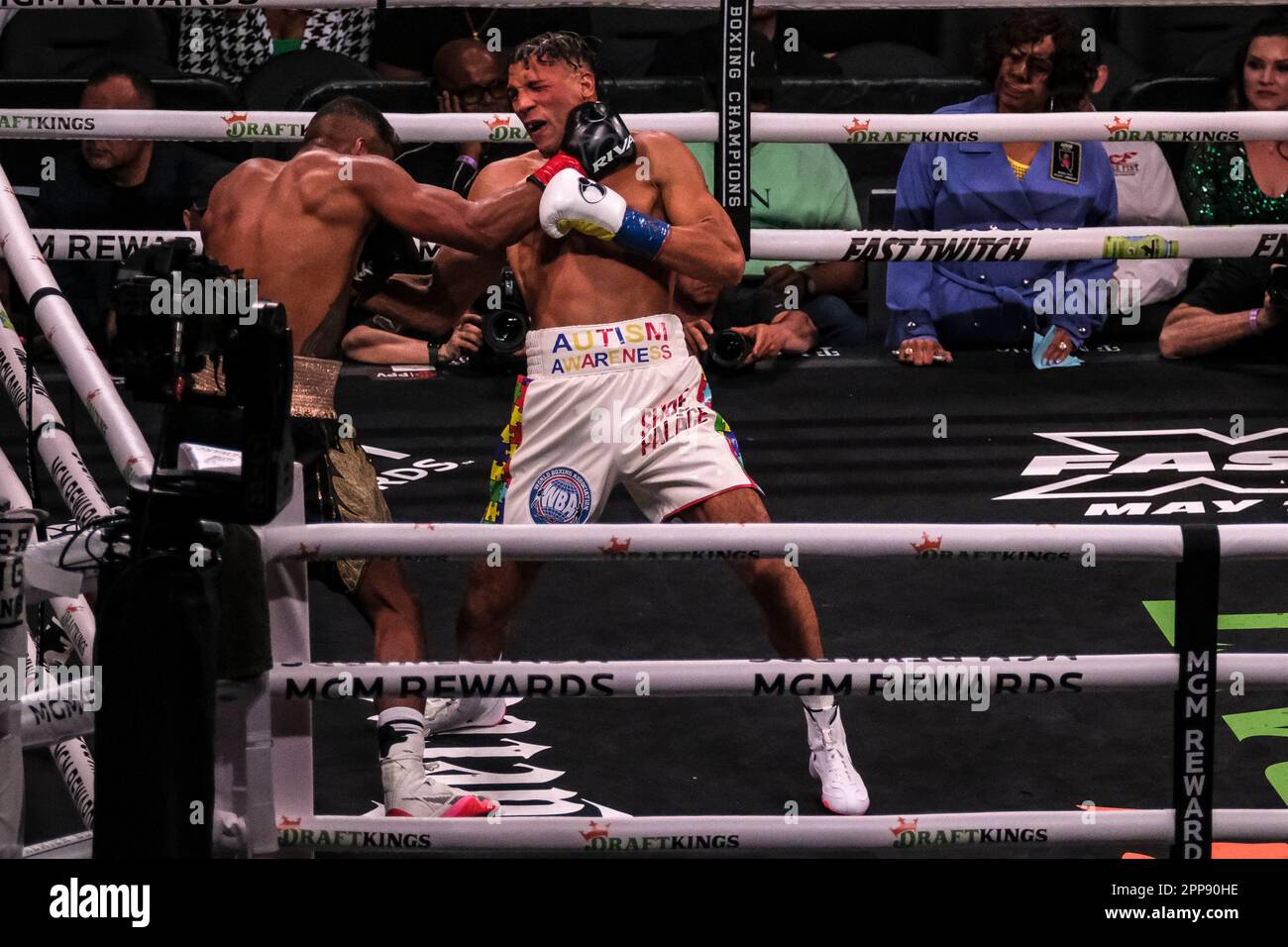 Las Vegas, Nevada, USA. 22nd Apr, 2023. Action between Cuba's David