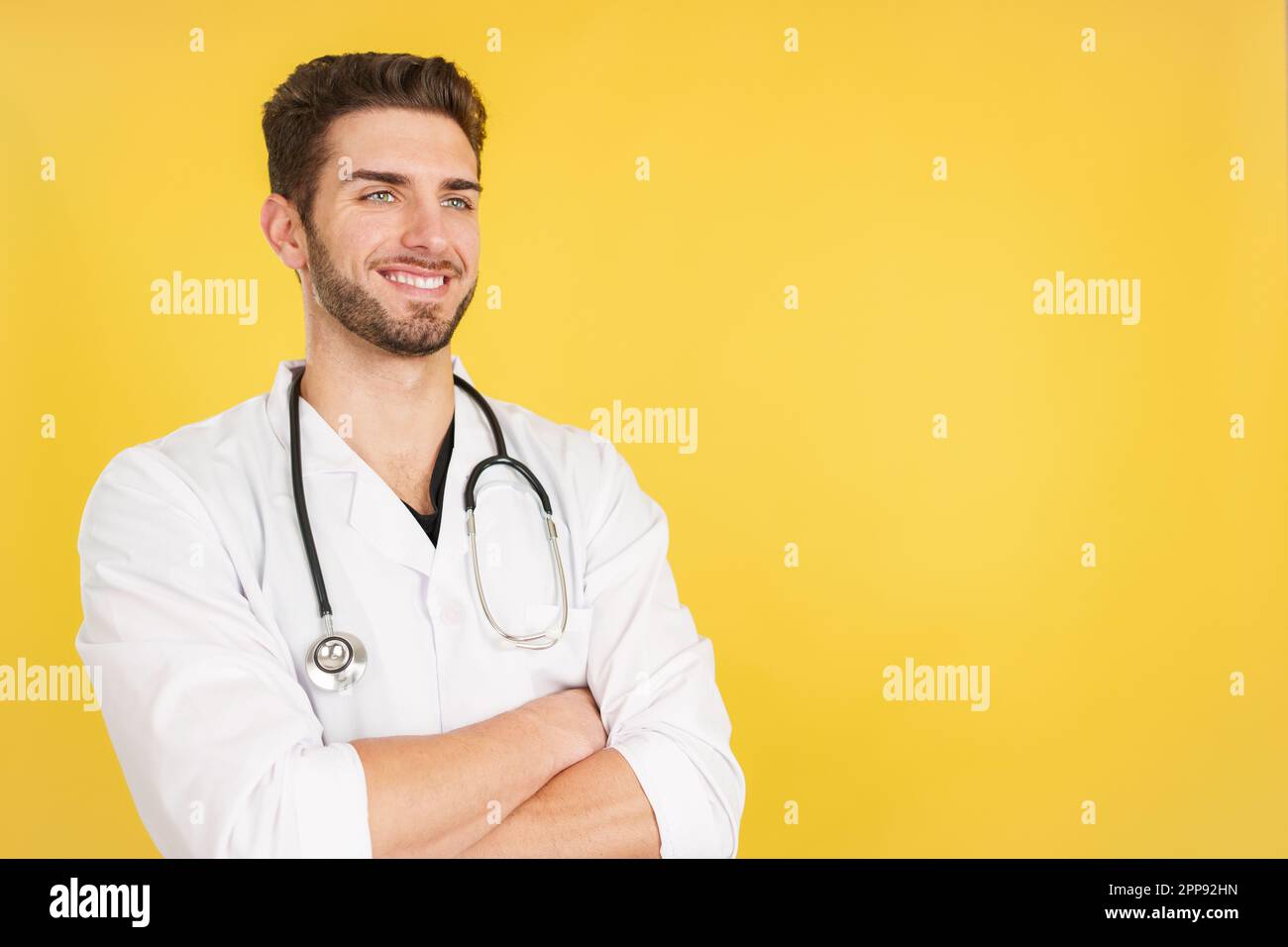 Happy friendly doctor hi-res stock photography and images - Alamy