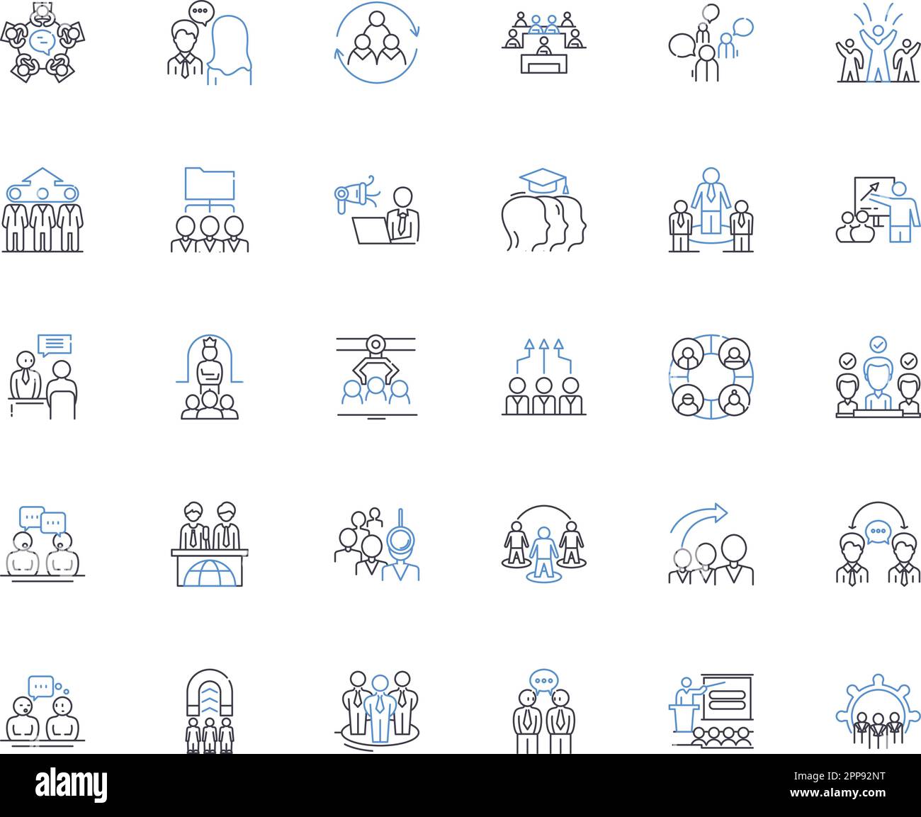 Business Deal line icons collection. Negotiation, Agreement, Contract ...