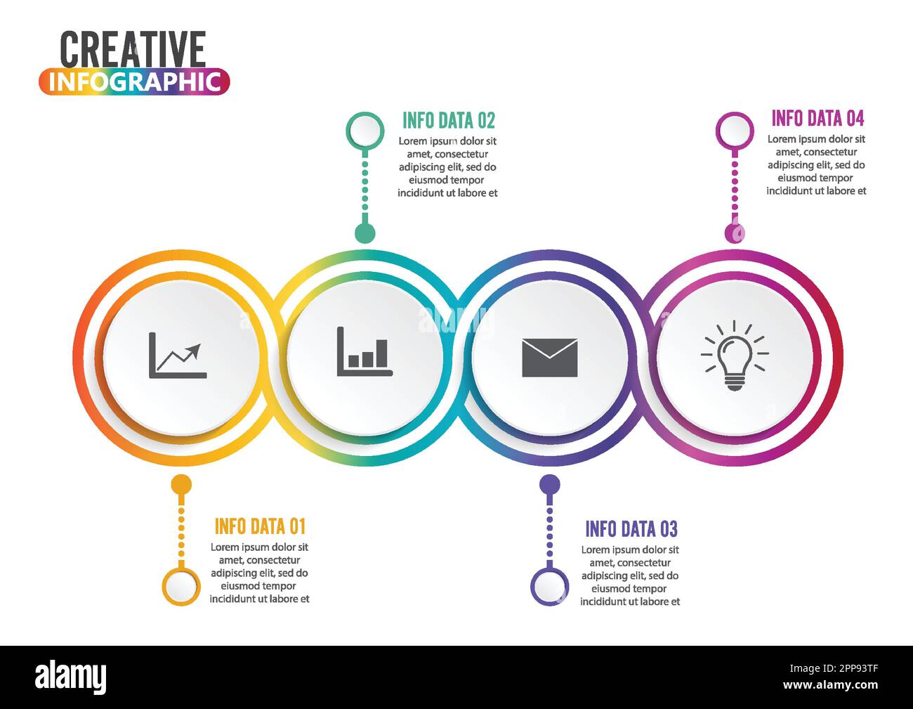 Vector illustration infographics 6 options. Template for brochure ...