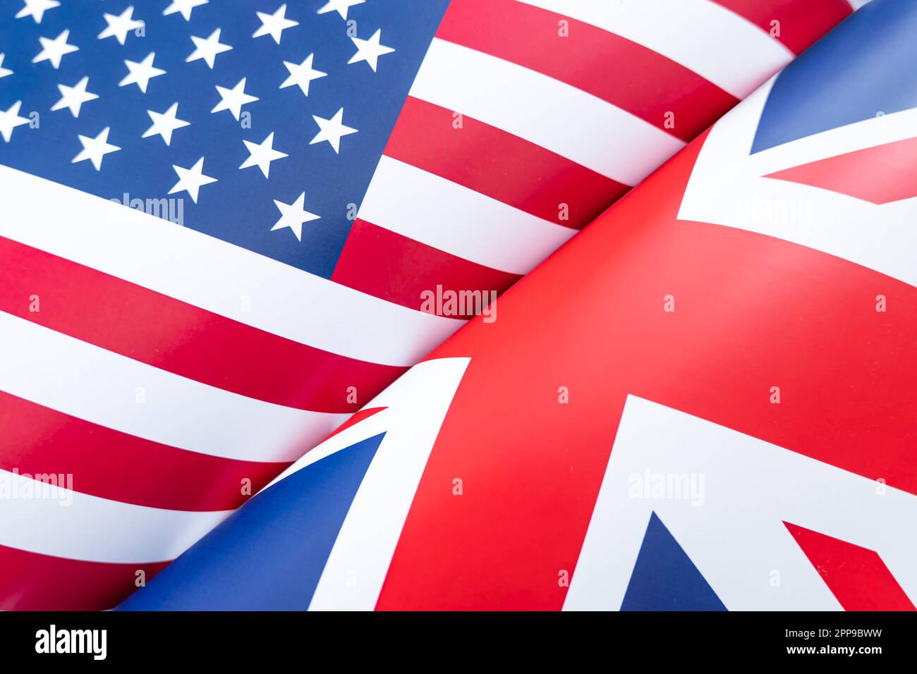 Mixed Flags of the USA and brithish Union Jack flag Stock Photo Alamy