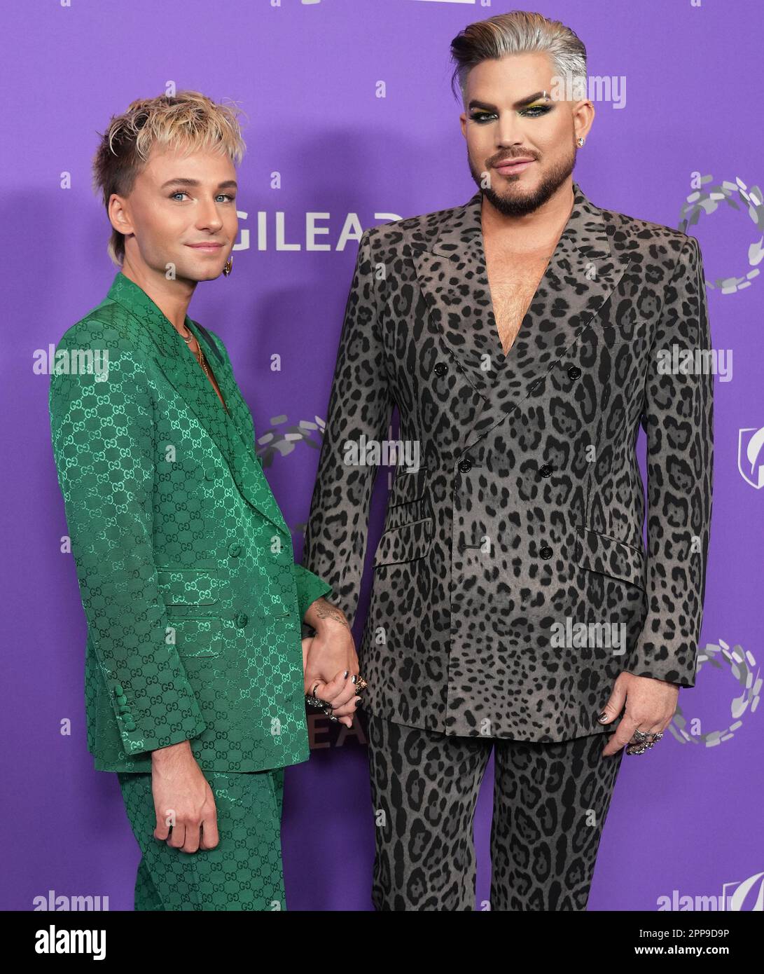 Los Angeles, USA. 22nd Apr, 2023. (L-R) Oliver Gliese and Adam Lambert