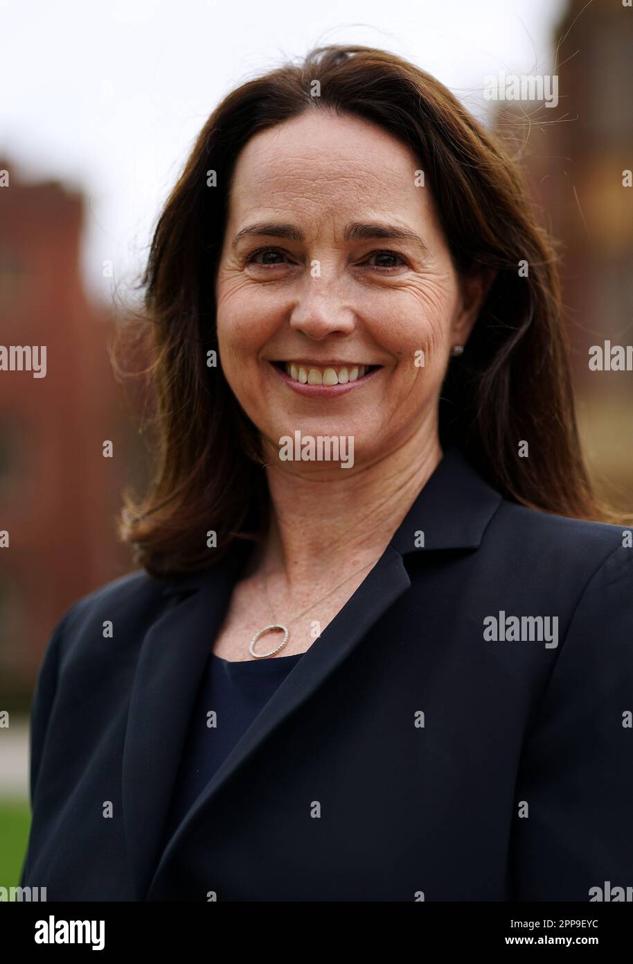 Sarah Friar, CEO of Nextdoor, at Queen's University Belfast. Ms Friar