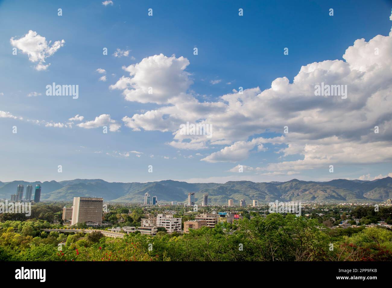 View of Pakistan Zarai Taraqiati Bank Ltd. at the heart of Islamabad, Pakistan City: Islamabad Country: Pakistan Month: April Date: 21st Year: 2023 Stock Photo