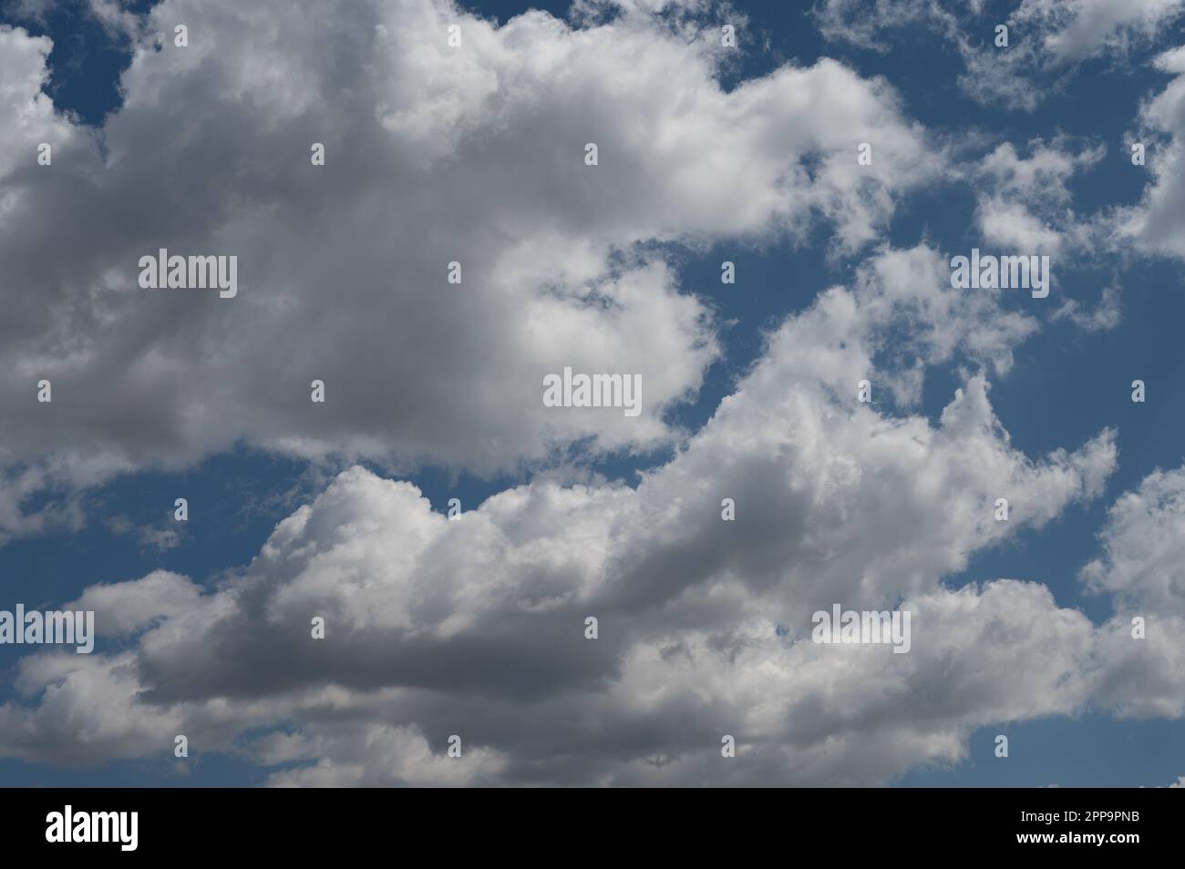 Clouds in the sky. The wonderful spectacle of a sky full of clouds