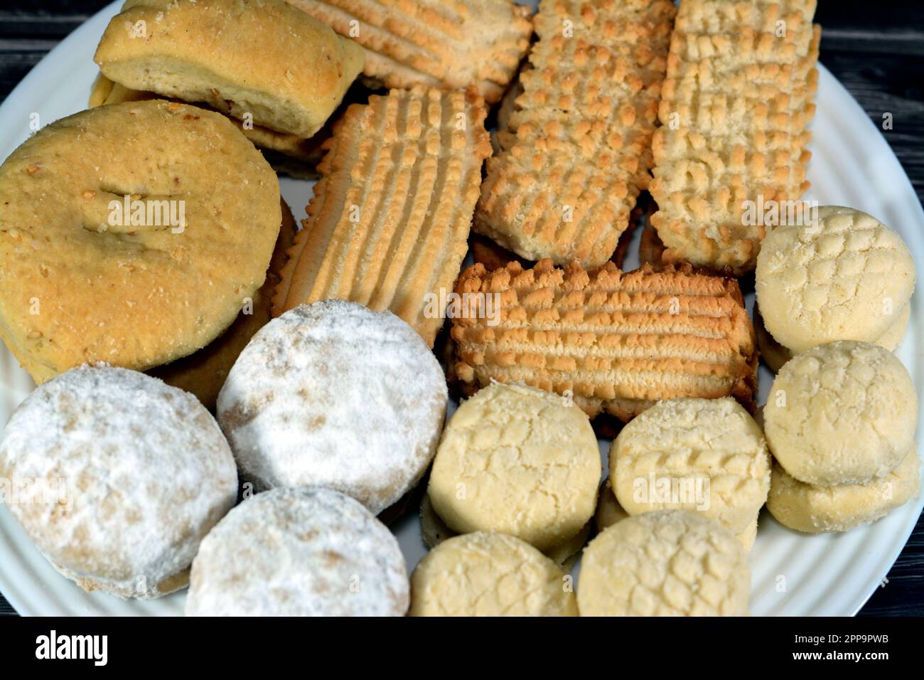 Traditional Arabic cookies for celebration of Islamic holidays ElFitr