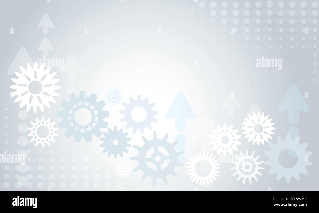 Vector background with gears and arrows Stock Vector Image & Art - Alamy