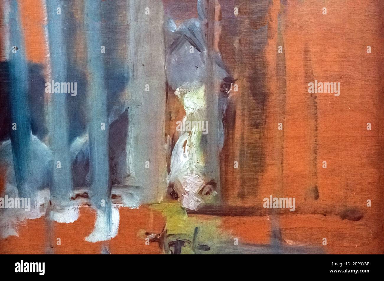Henri de Toulouse-Lautrec - Horse Behind a Slatted Door - Stock Photo