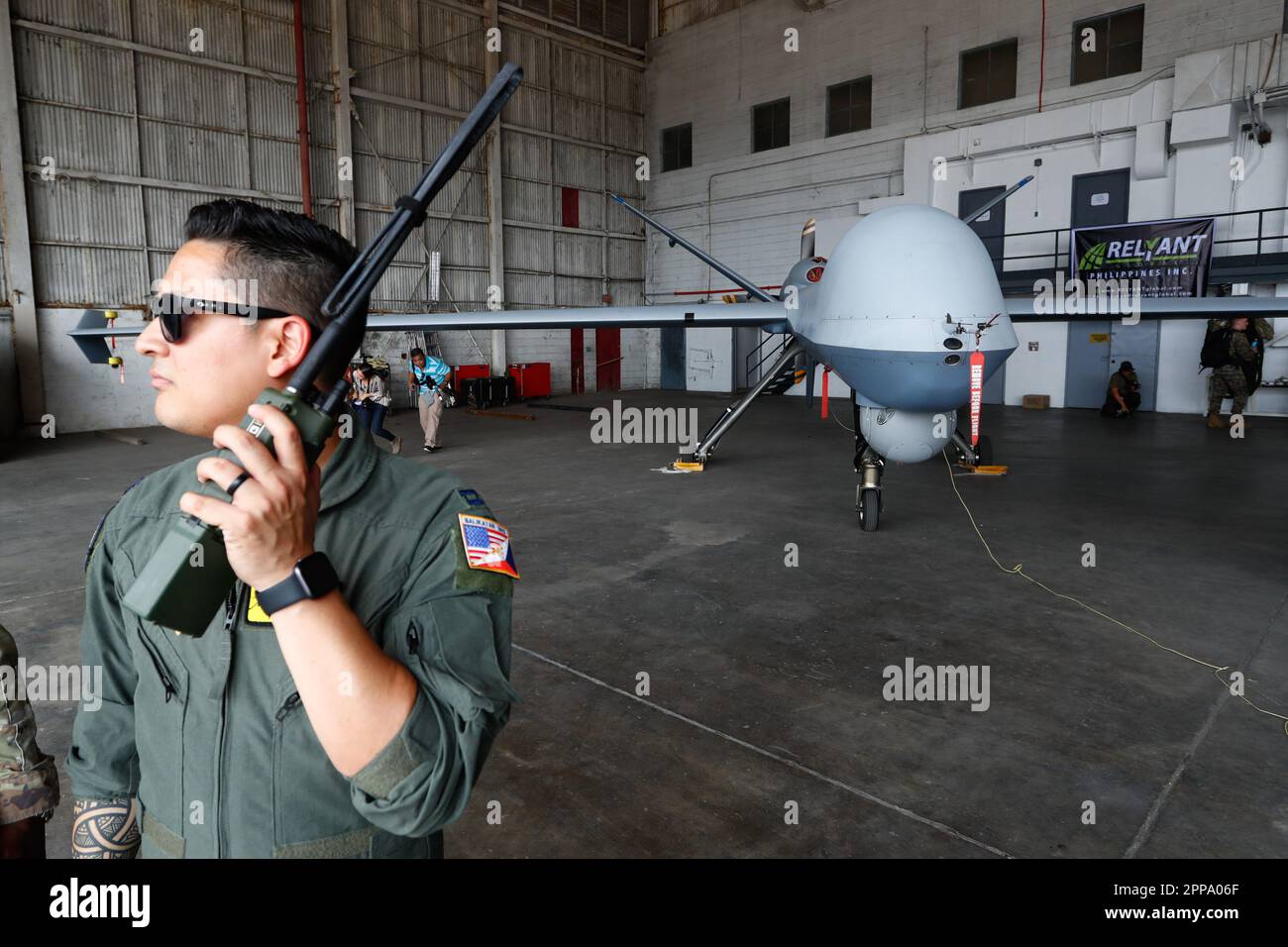 Subic Bay, Bataan, The Philippines. 23rd Apr, 2023. An American soldier