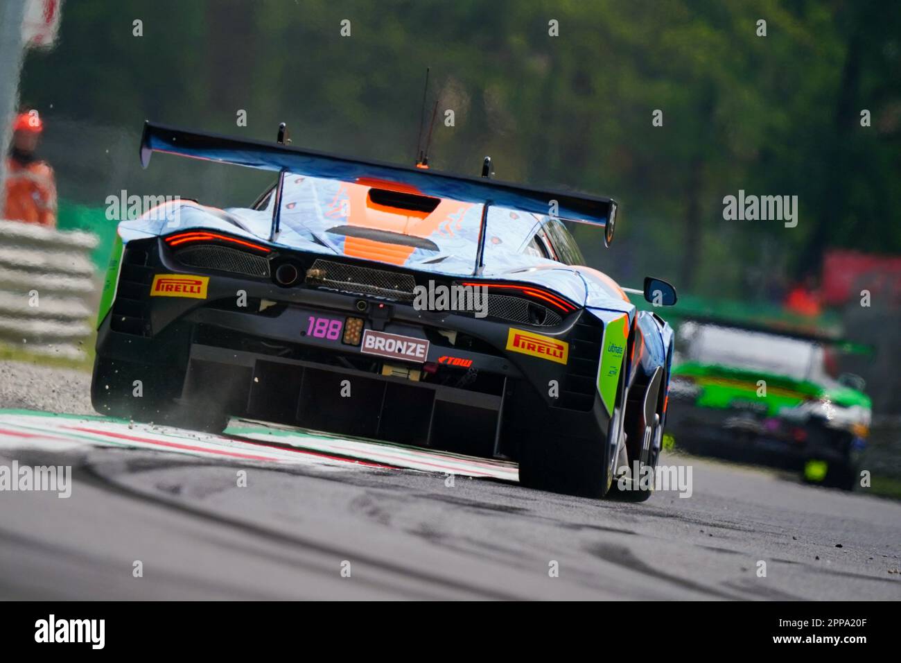 Monza, Italy. 23rd Apr, 2023. The #188 Garage 59 McLaren 720S GT3 EVO of Miguel RAMOS, Louis PRETTEand Henrique CHAVES (BRONZE) during the Fanatec GT World Challenge Europe  at Autodromo di Monza on April 22, 2023 in Monza, Italy. Credit: Luca Rossini/E-Mage/Alamy Live News Stock Photo