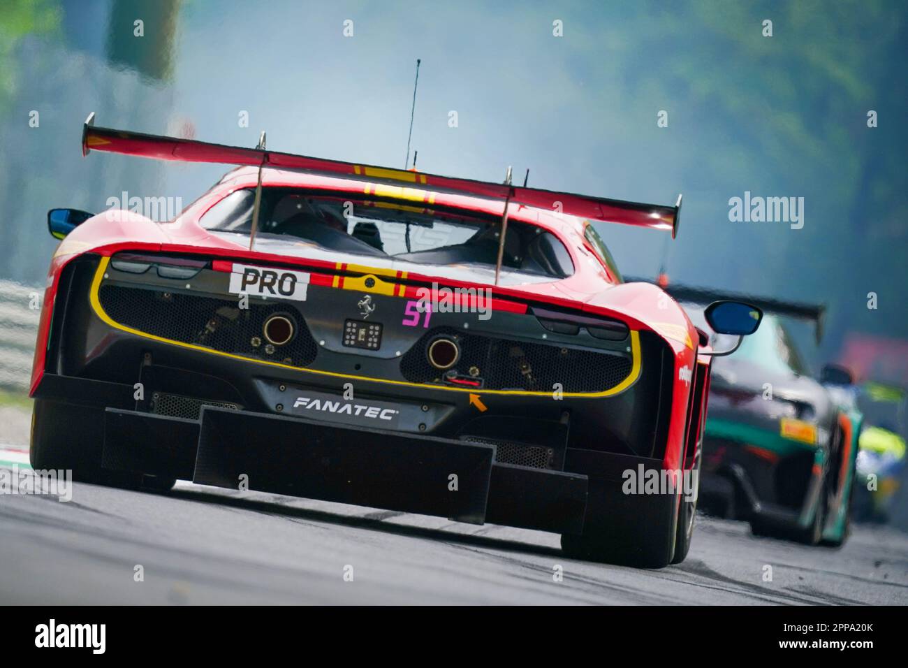 Monza, Italy. 23rd Apr, 2023. The #51 AF Corse Ferrari 296 GT3 of Robert SHWARTZMAN, Niklas NIELSEN and Alessio ROVERA (PRO) during the Fanatec GT World Challenge Europe  at Autodromo di Monza on April 22, 2023 in Monza, Italy. Credit: Luca Rossini/E-Mage/Alamy Live News Stock Photo