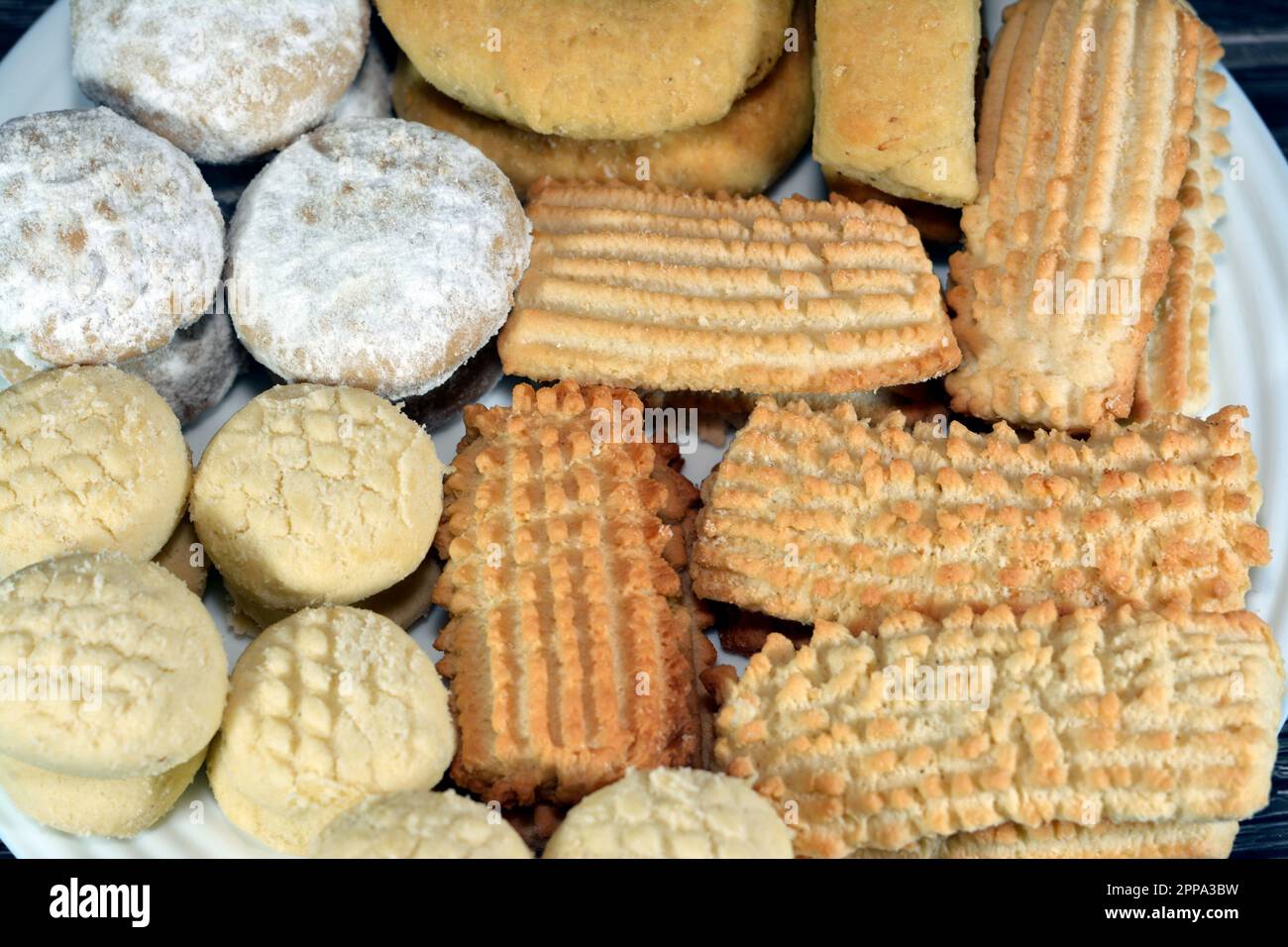 Traditional Arabic cookies for celebration of Islamic holidays ElFitr