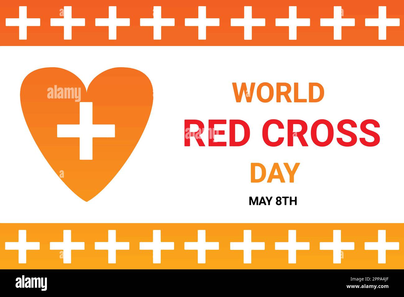 World Red Cross Day. Vector illustration. Design for banner, poster or