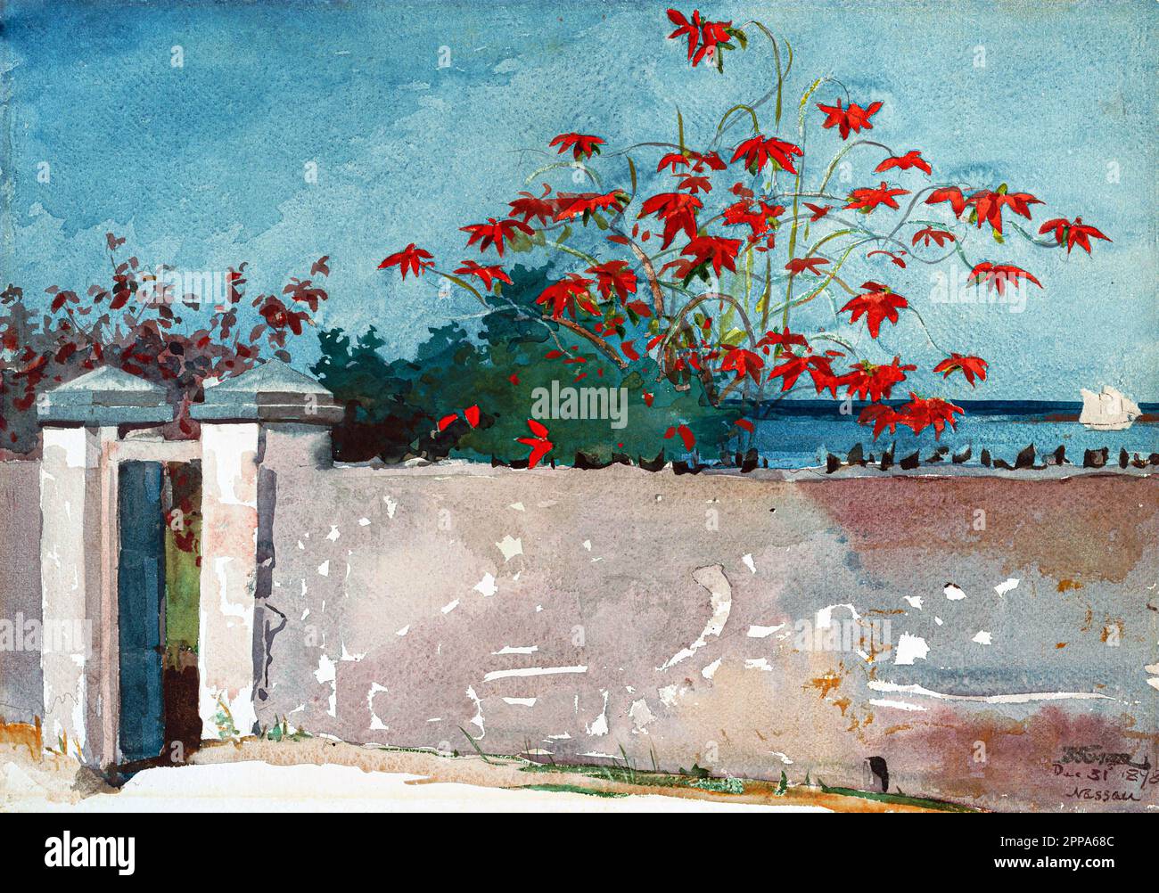 A Wall, Nassau by Winslow Homer Stock Photo