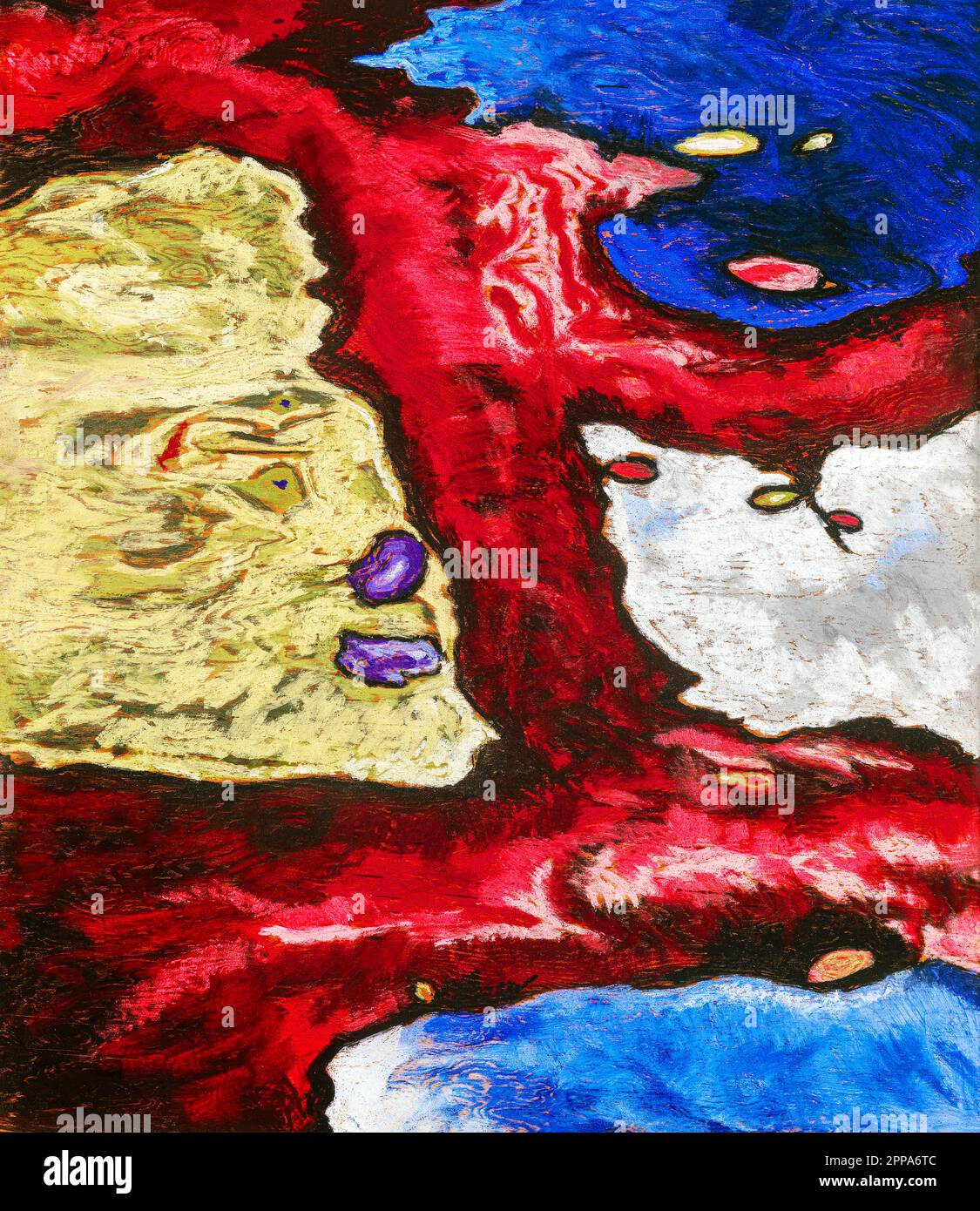 Arthur Dove's Tree Forms and Water famous painting. Original from the