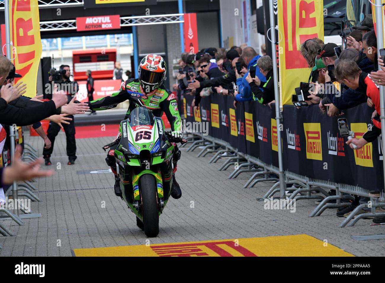 TT Assen Circuit, Assen, Netherlands, April 22, 2023, N°65 Jonathan Rea