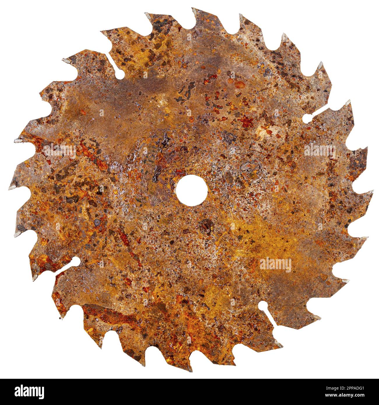 Old rusty circular saw blade for wood work isolated on white background Stock Photo Alamy