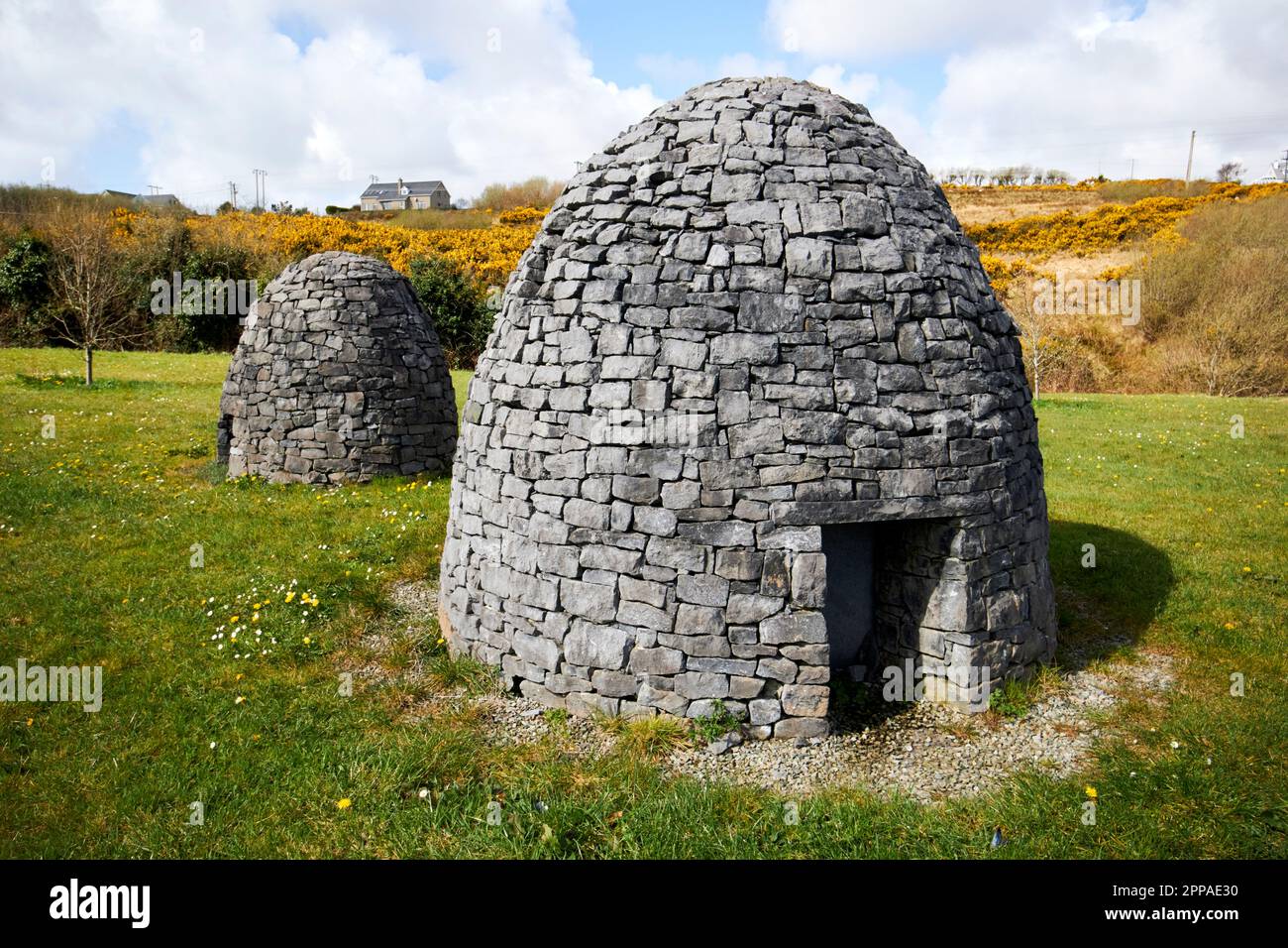 replica small behive type monastic cells clochan after which killybegs is named killybegs county donegal republic of ireland Stock Photo