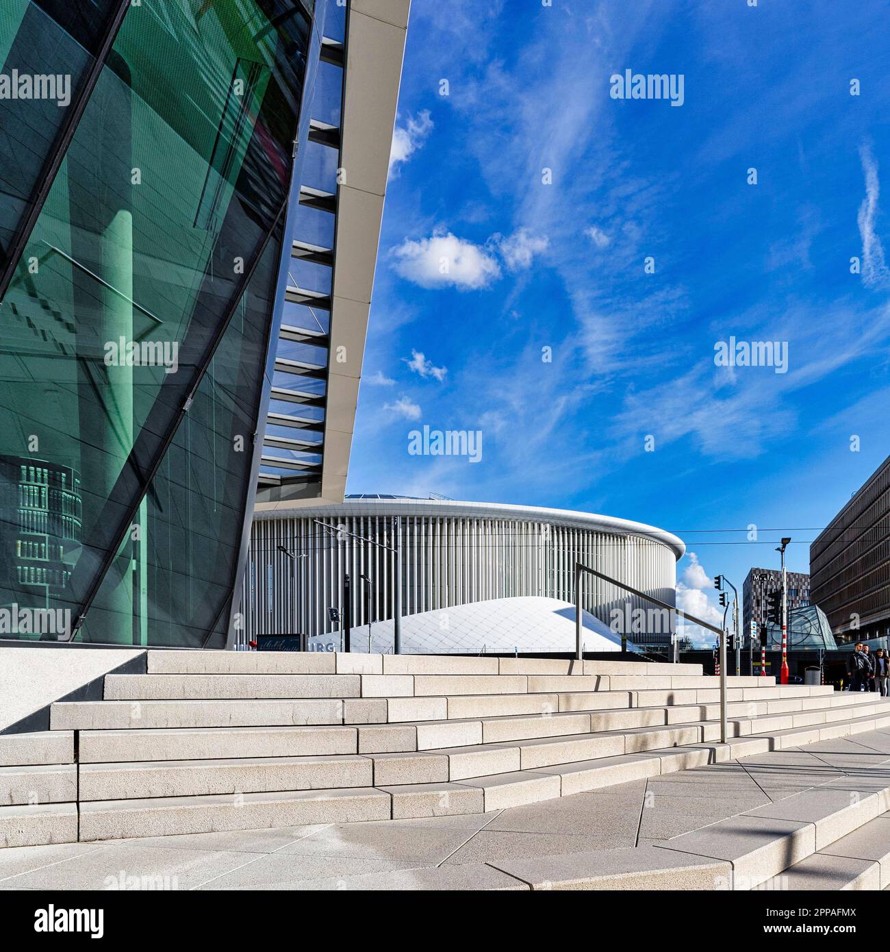 Staircase at the office tower, law firm Allen & Overy Luxembourg