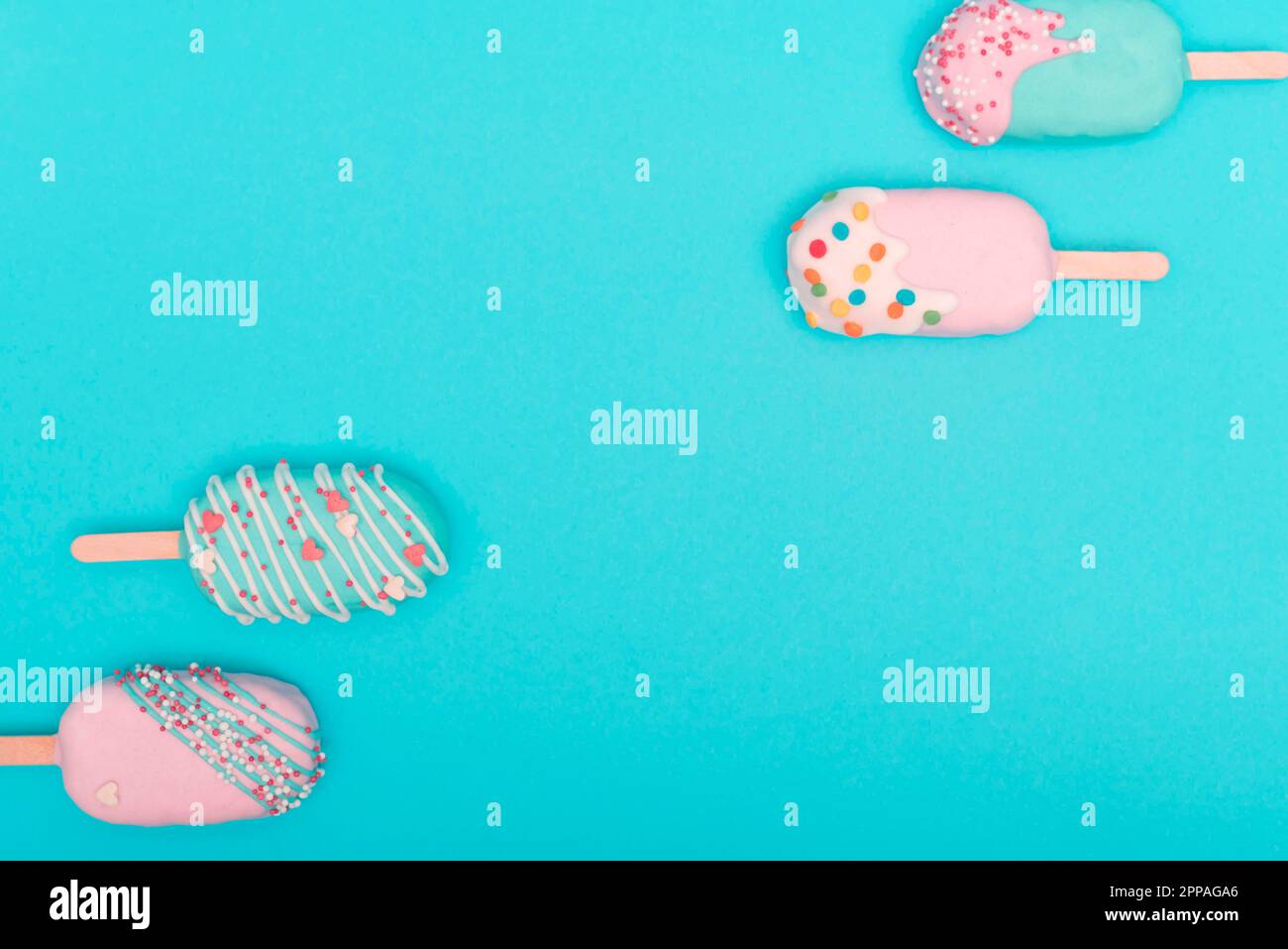 Creative cake pop concept Stock Photo Alamy