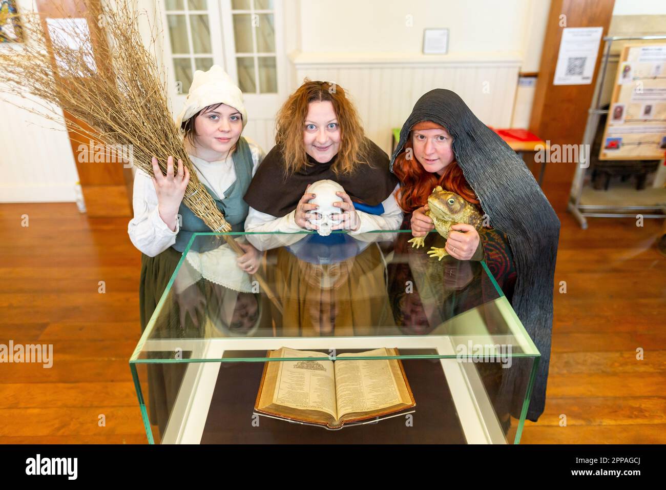 Three witches from Shakespeare's MacBeth Stock Photo