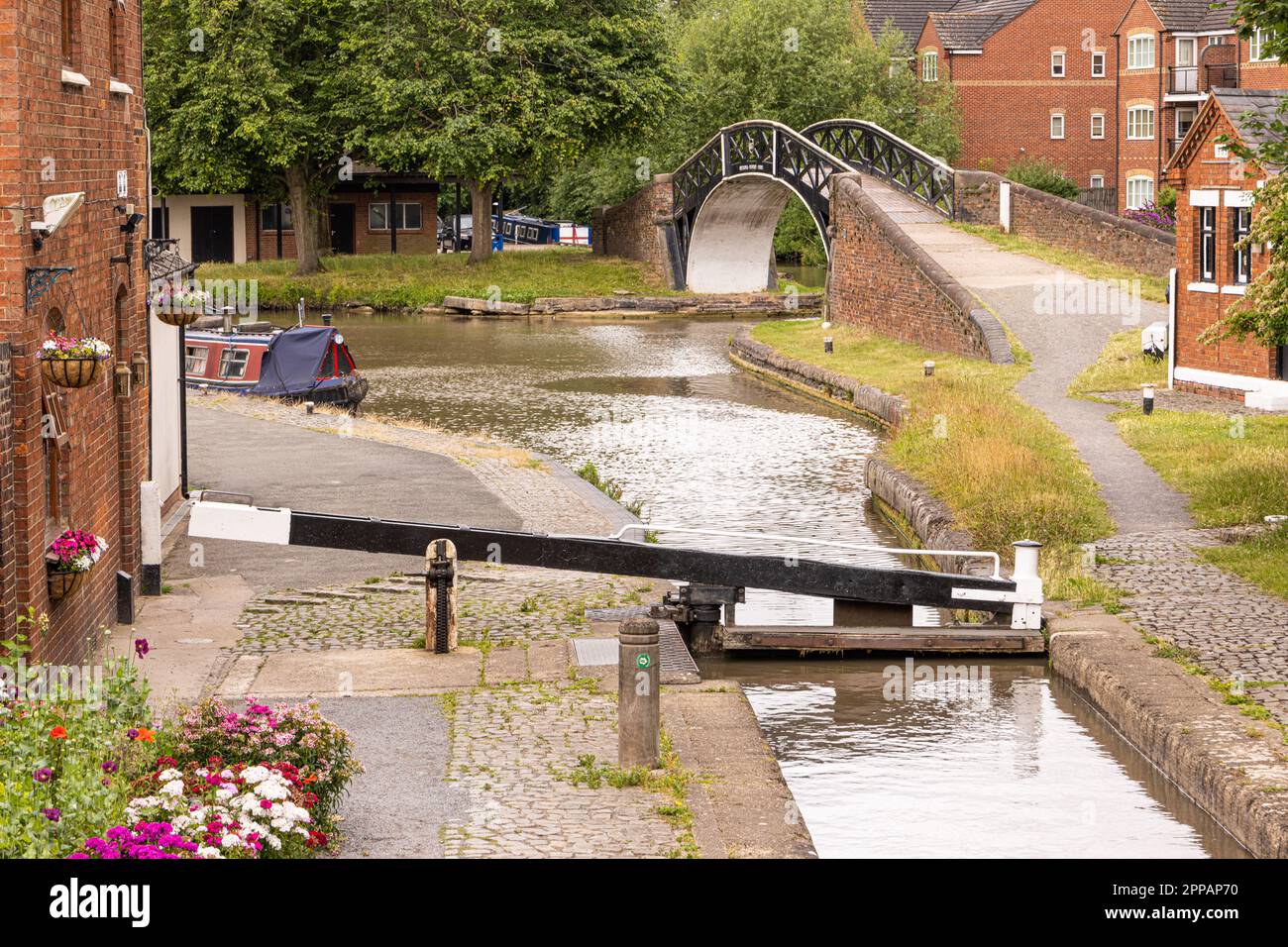 The stoplock at Sutton Stop, Hawkesbury Junction where the Oxford