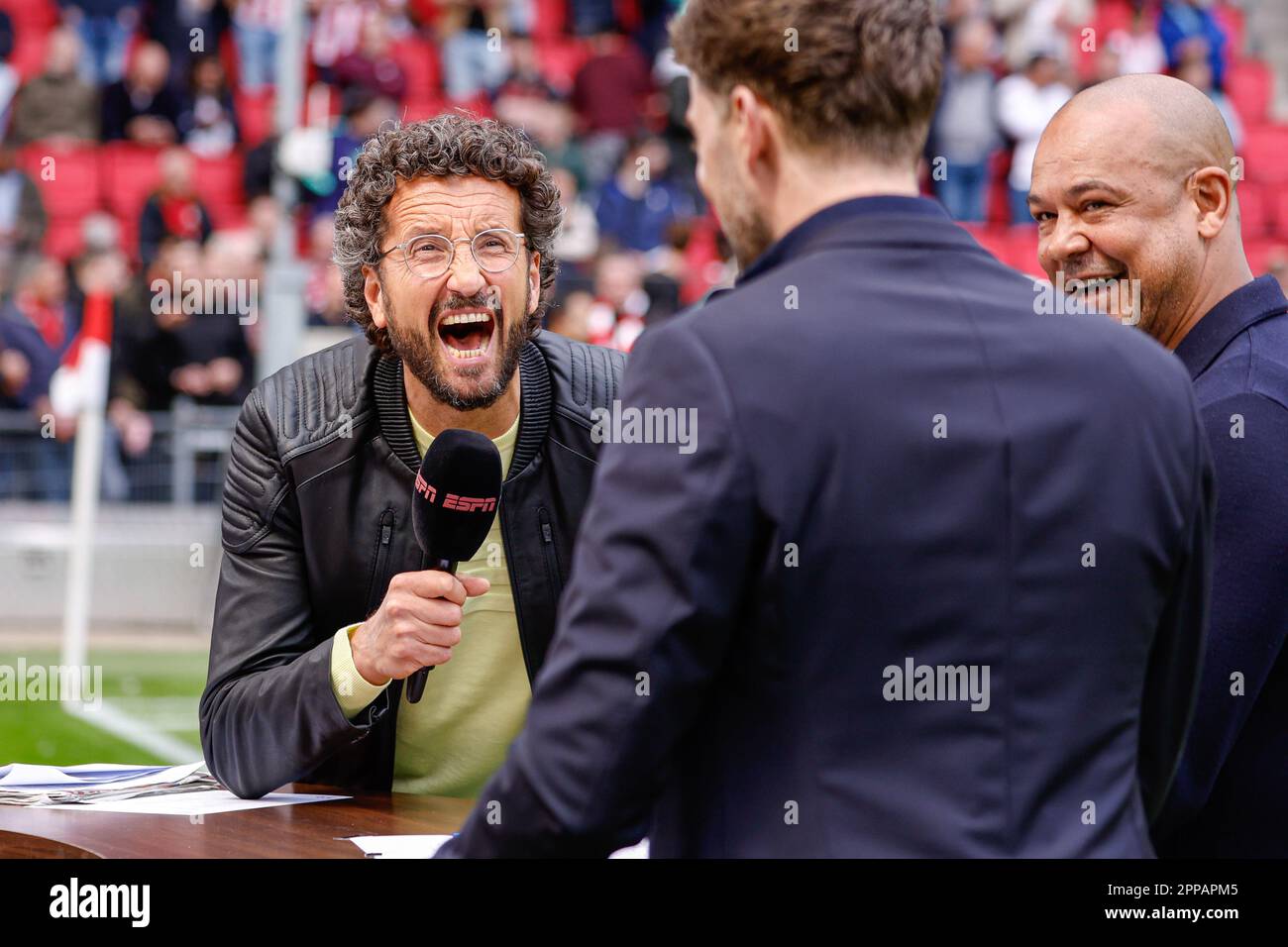 Eindhoven, Netherlands. 23rd Apr, 2023. EINDHOVEN, NETHERLANDS APRIL 23 ESPN Presentator Jan Eindhoven, Netherlands. 23rd Apr, 2023. EINDHOVEN, NETHERLANDS APRIL 23 ESPN Presentator Jan