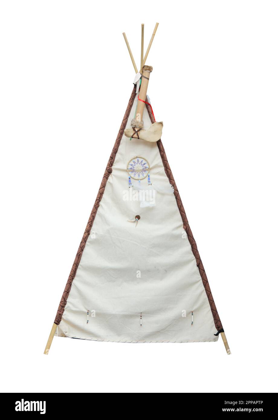 A Traditional South American Style Teepee Tent. Stock Photo