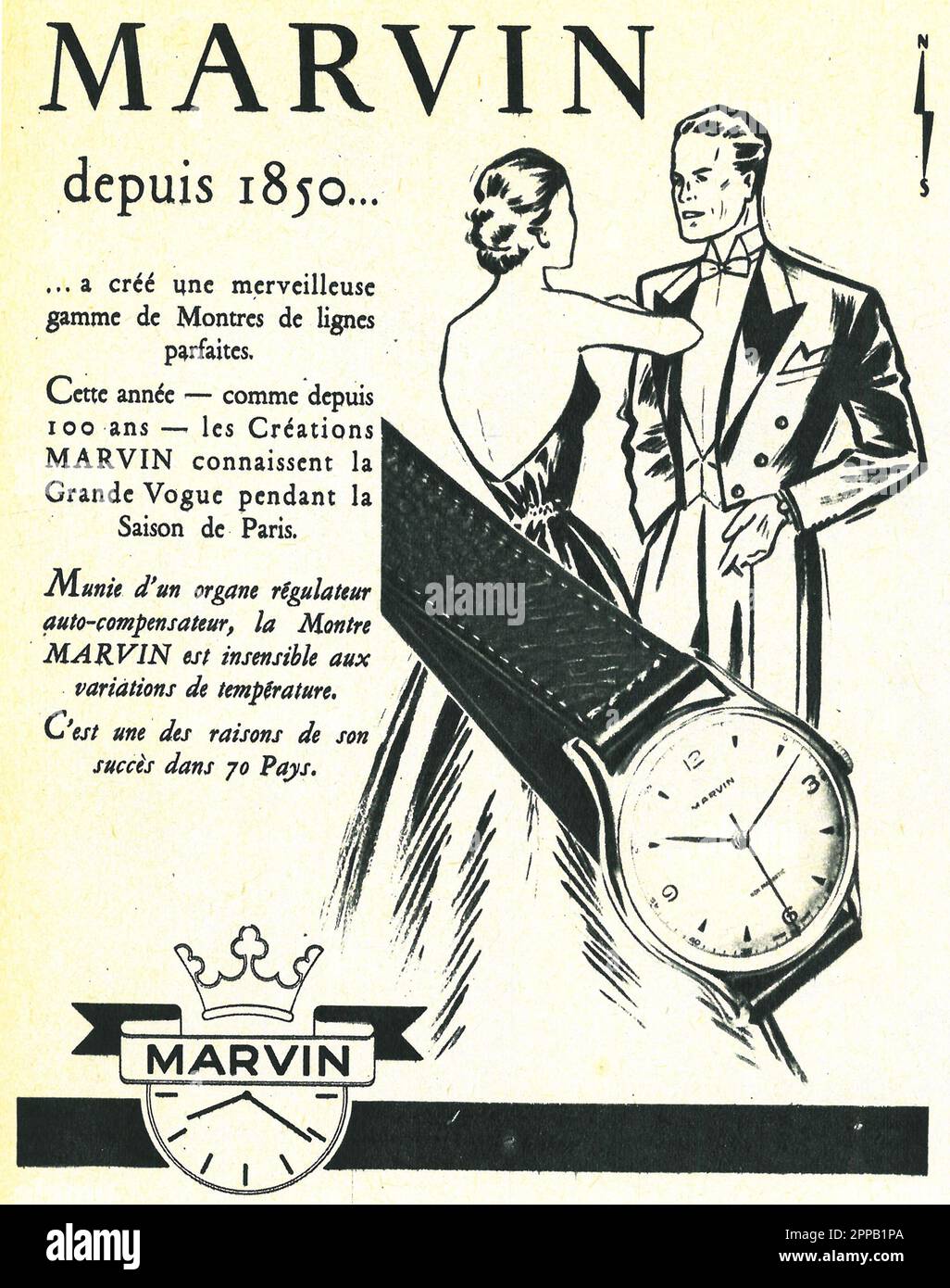 French advertisement 1950 hi-res stock photography and images - Alamy