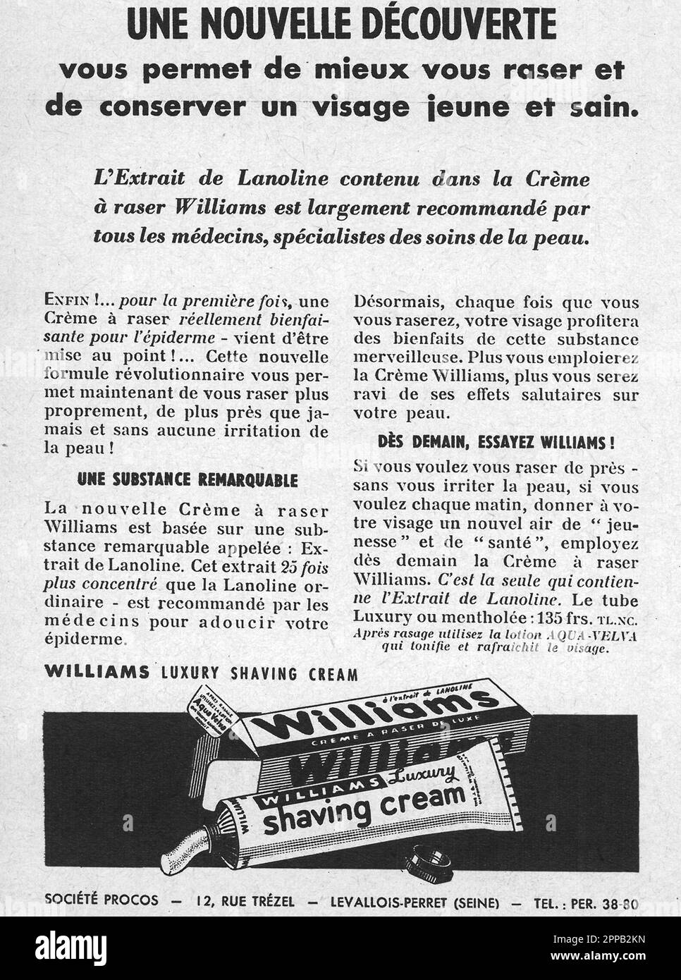 Williams shave cream ad hires stock photography and images Alamy