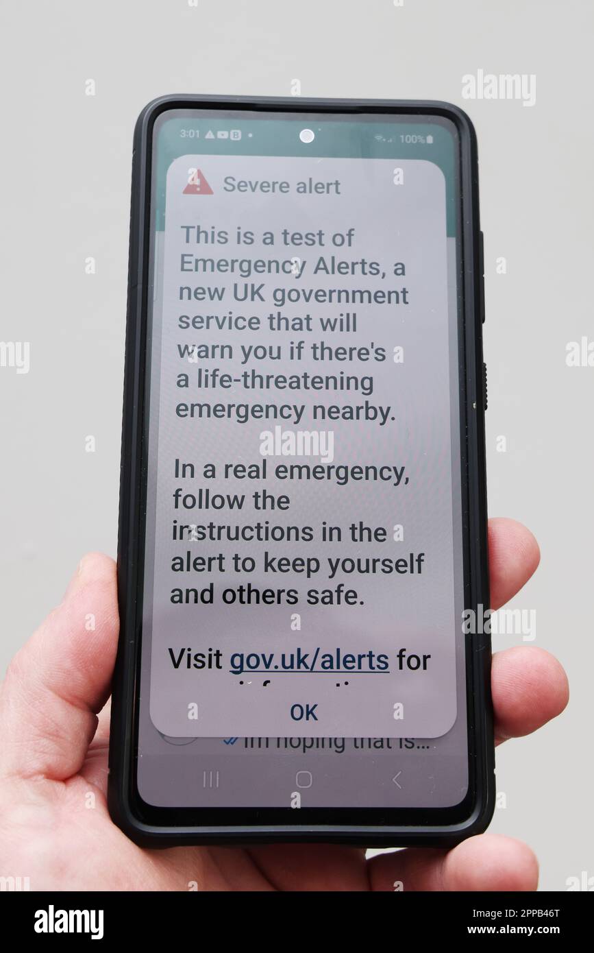United kingdon severe warning alert hires stock photography and images