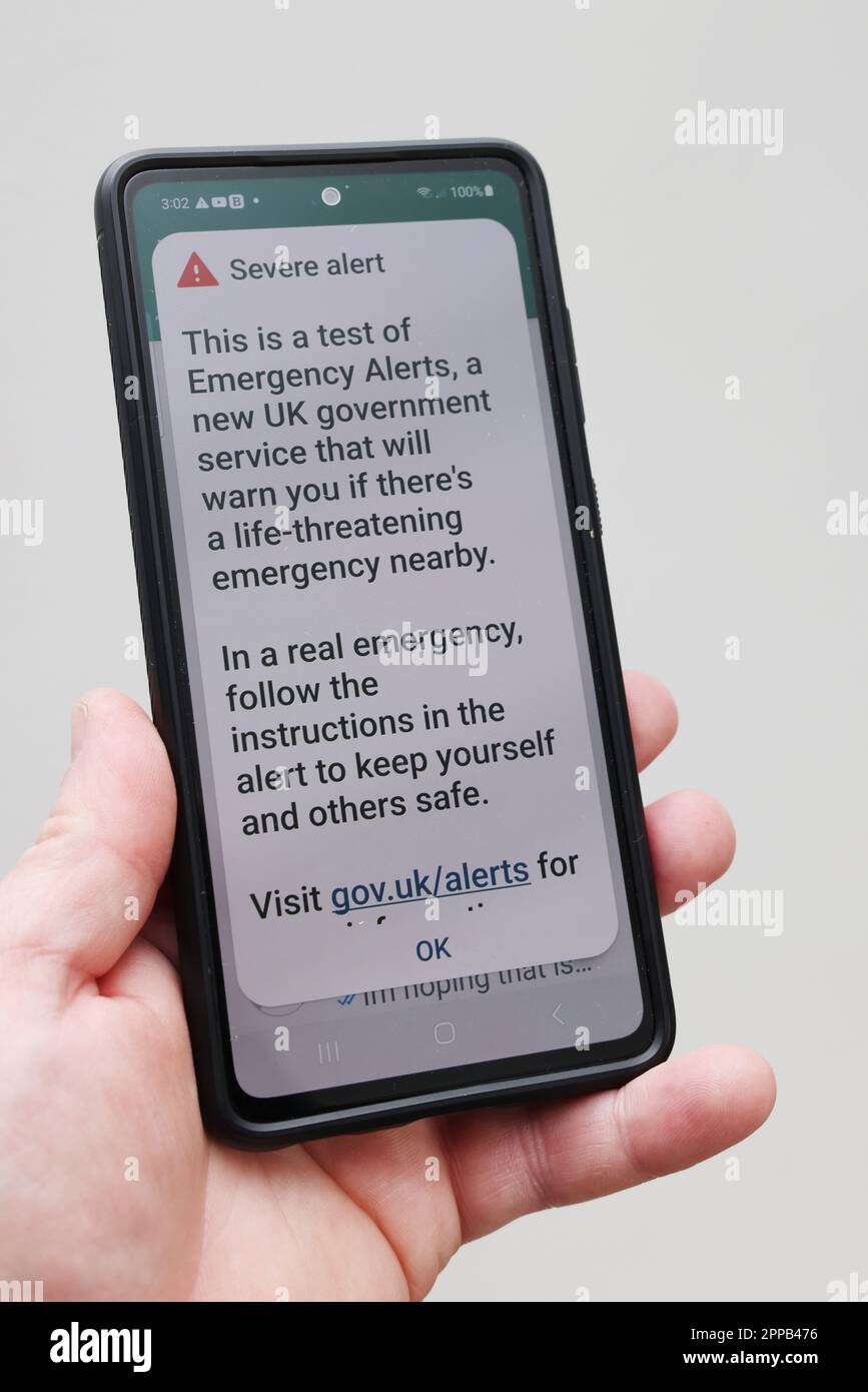 Gloucester, UK. 23.4.2023. Millions of UK residents received a Severe