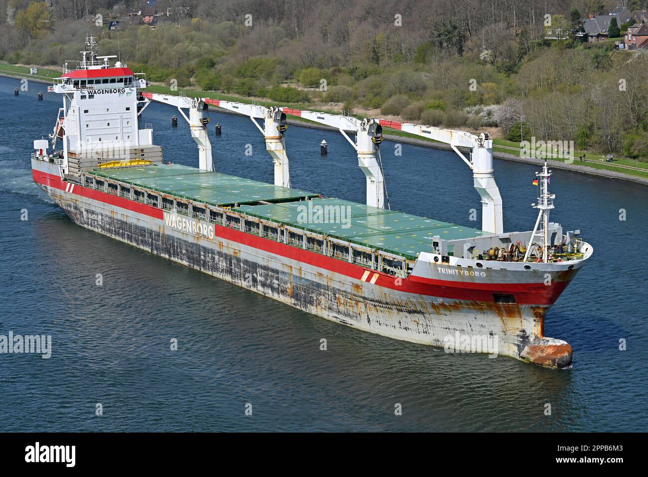 General Cargo Ship TRINITYBORG Stock Photo