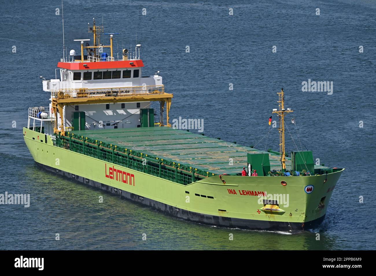 General Cargo Ship INA LEHMANN Stock Photo