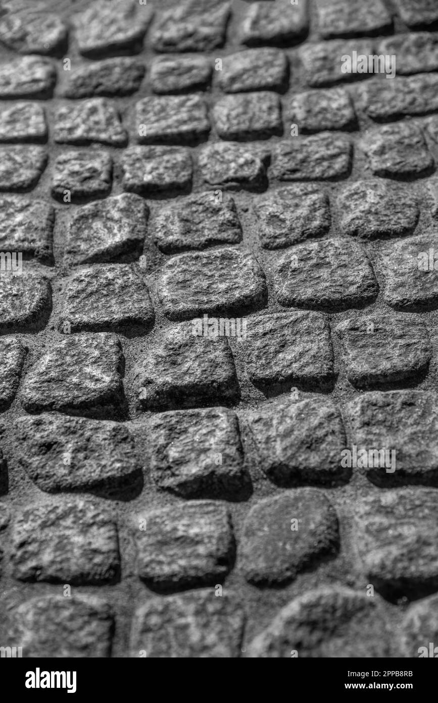 Abstract background of old cobblestone pavement close up Stock Photo ...