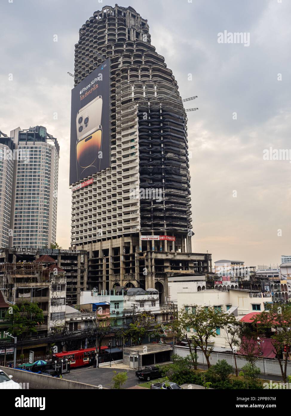 Sathorn Unique Tower is an unfinished skyscraper in the Thai capital
