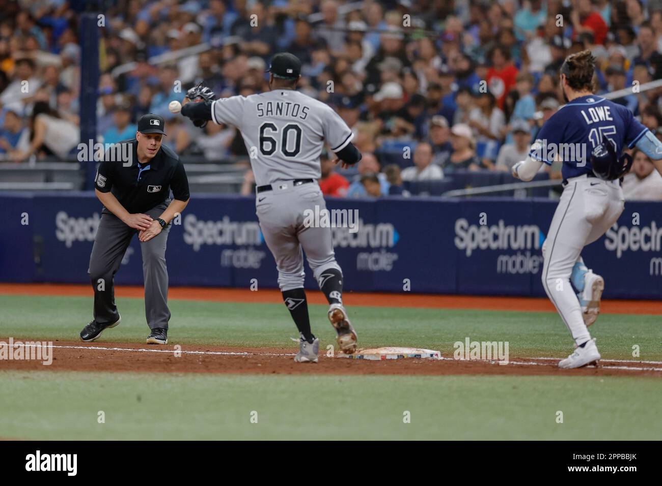 St. Petersburg, FL USA; Chicago White Sox first baseman Andrew Vaughn ...