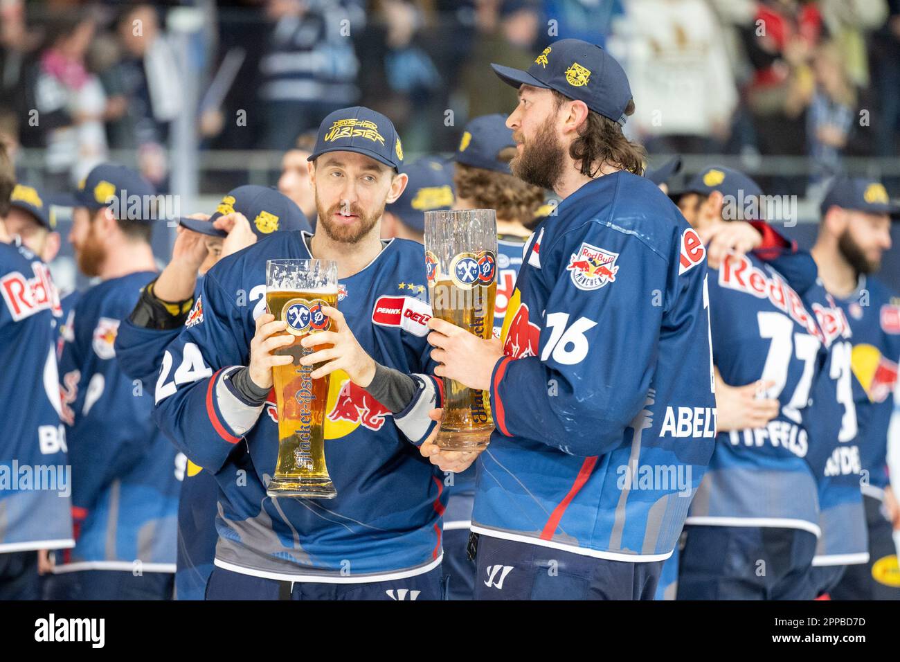 Munich, Germany. 23rd Apr, 2023. Ice hockey DEL, EHC Red Bull München