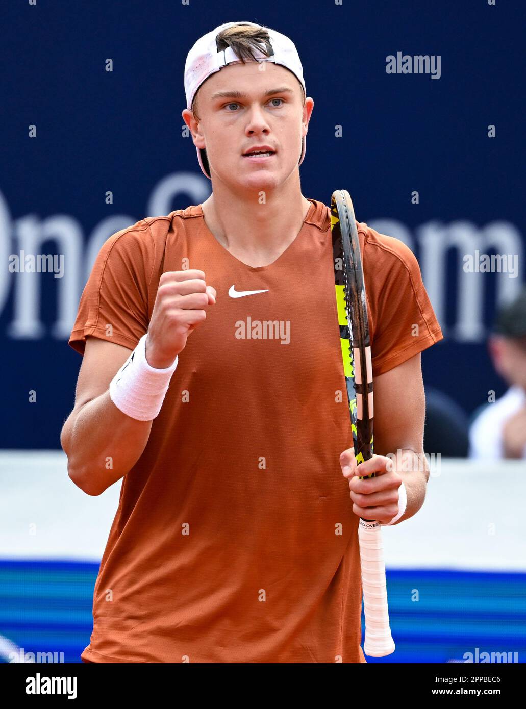 Munich, Germany. 23rd Apr, 2023. Tennis ATP Tour - Munich, Singles, Men, Final. Rune (Denmark) - Zandschulp (Netherlands)