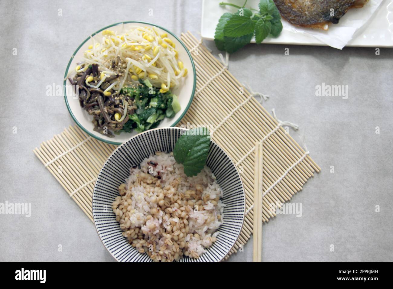 Korean traditional healthy food and wellness meal Stock Photo Alamy