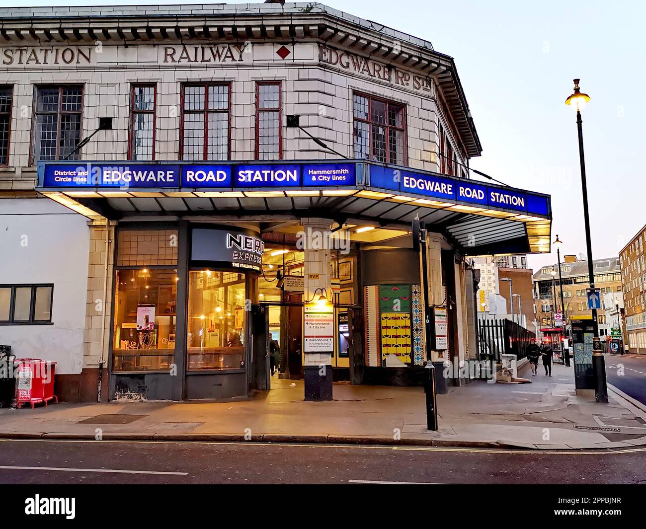 19 April 2023 - London, UK: Facade of Edgware Road Station Stock Photo ...