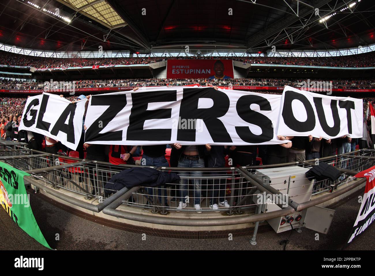 Wembley Stadium, London, UK. 23rd Apr, 2023. FA Cup Semi Final Football, Brighton and Hove