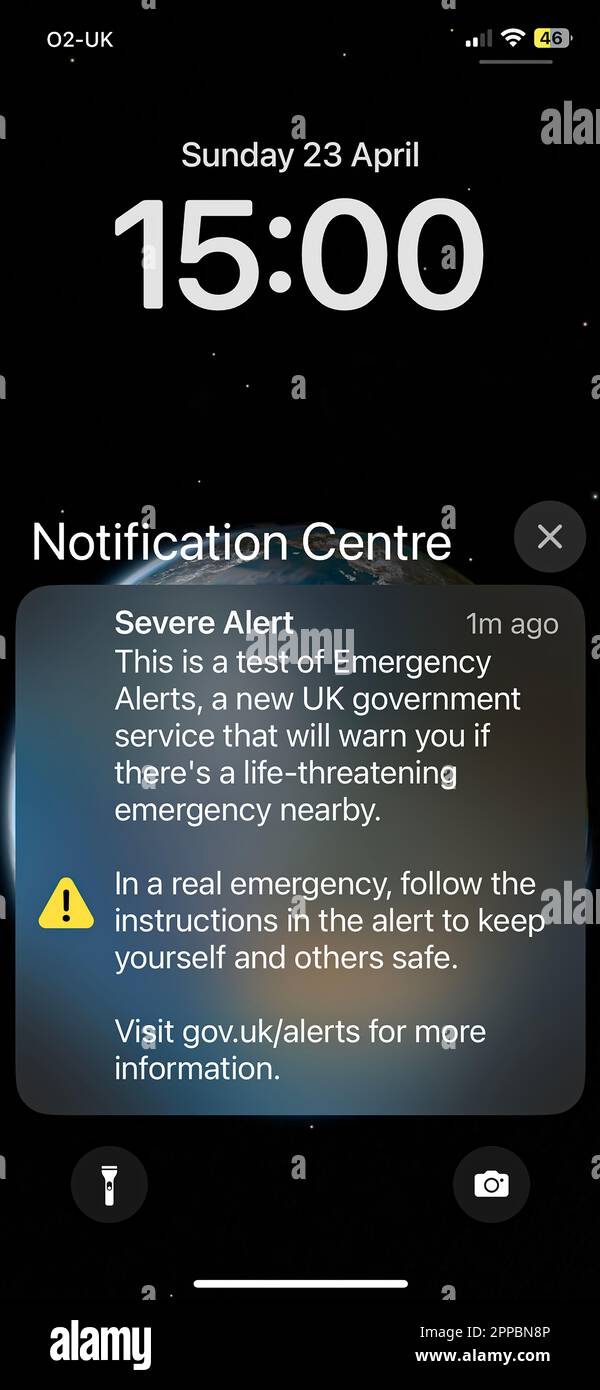 Emergency alerts iphone hires stock photography and images Alamy