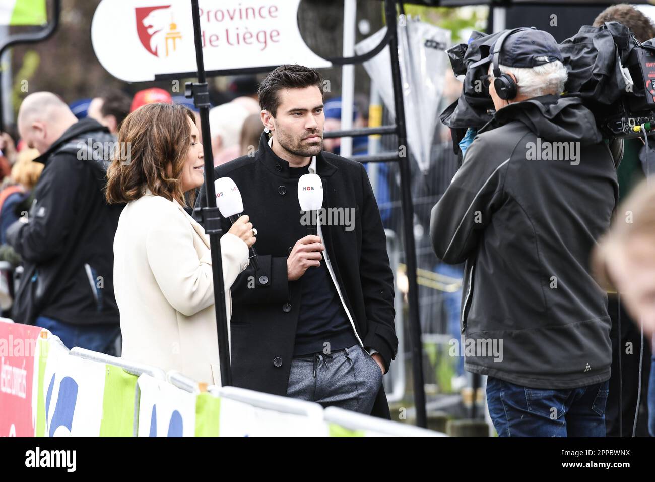Liege, Belgium. 23rd Apr, 2023. Dutch Tom Dumoulin pictured after the men elite race of the Liege-Bastogne-Liege one day cycling event, 258,5km from Liege, over Bastogne to Liege, Sunday 23 April 2023. BELGA PHOTO GOYVAERTS Credit: Belga News Agency/Alamy Live News Stock Photo